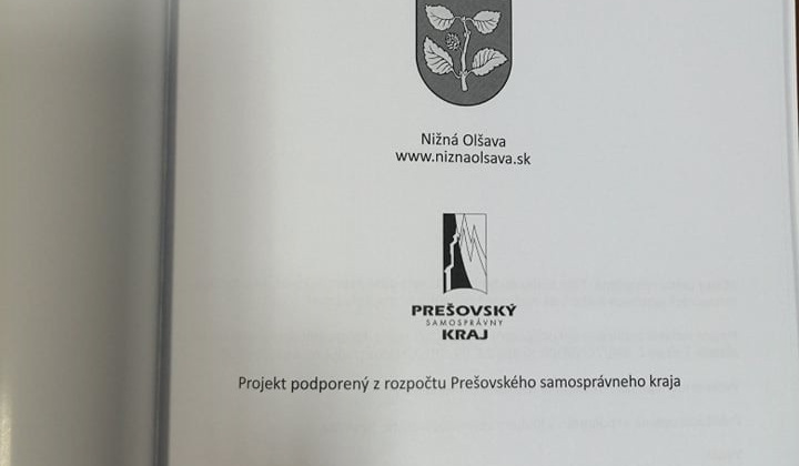 1. fotografia fotogalérie Projekt podporený z rozpočtu PSK pod názvom Vydanie monografie “Prechádzky dejinami Nižnej Olšavy” - foto