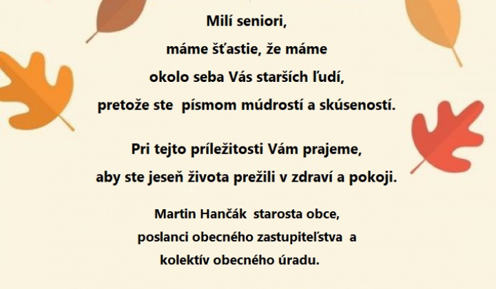 Fotka - Mesiac úcty k starším